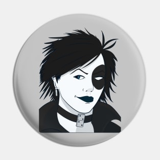 Classic Domino Portrait Pin