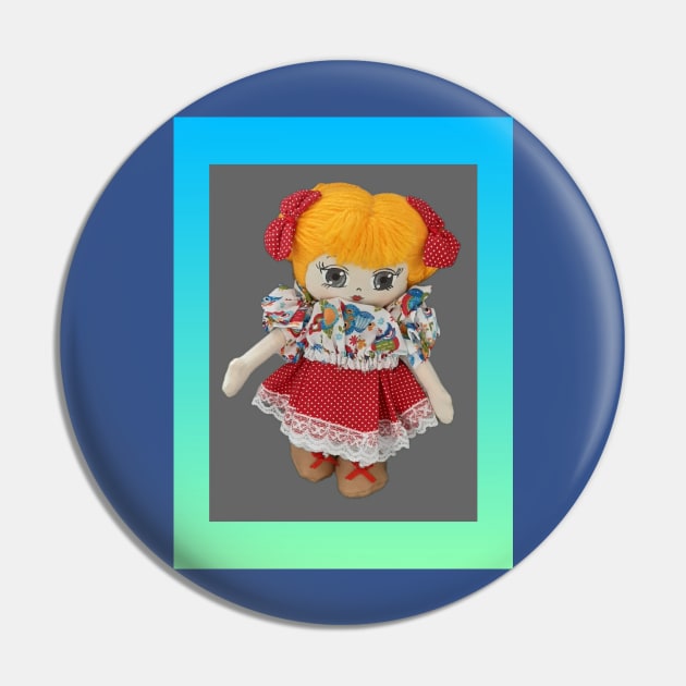 Doll illustration with frame Pin by ArtesManuaisRosaMaria