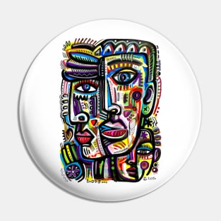 Art Faces Pin