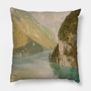 Konigssee, Bavaria by Frederic Edwin Church Pillow