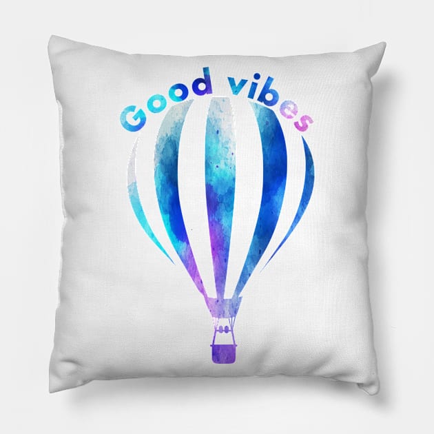 good vibes Pillow by ALLAMDZ