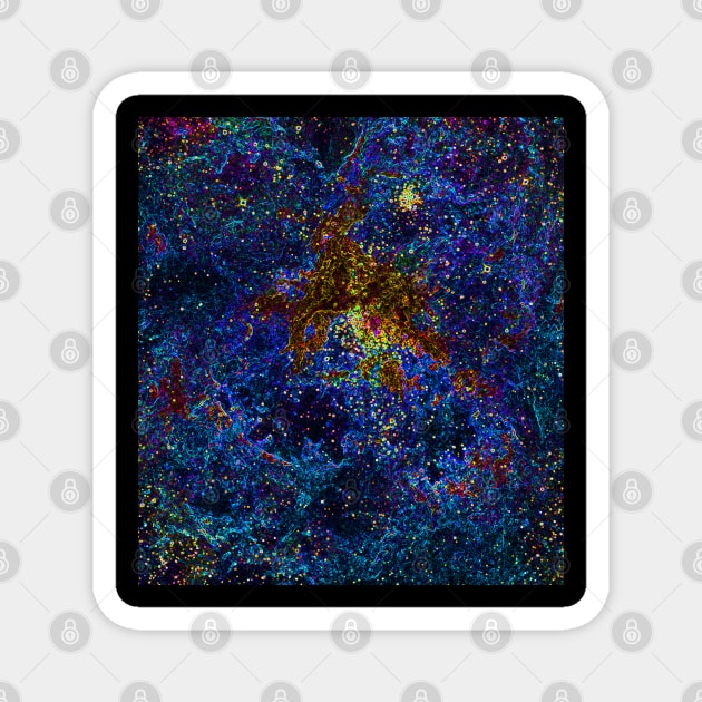 Black Panther Art - Glowing Edges 119 Magnet by The Black Panther