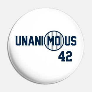 Unanimous 42, Mariano Rivera, New York Yankees Pin