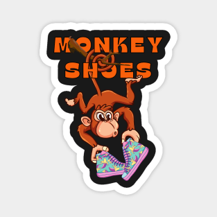 Monkey Shoes Magnet