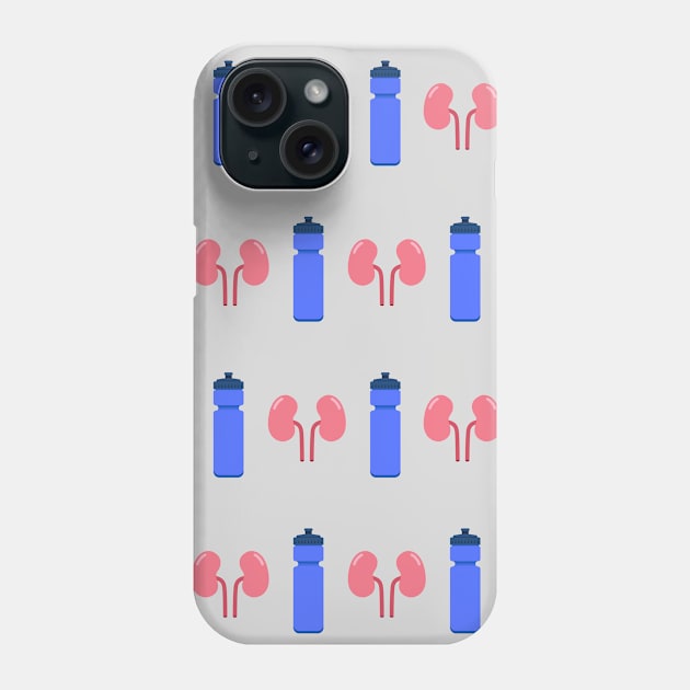 Kidneys & Blue Water Bottles Phone Case by MoonOverPines