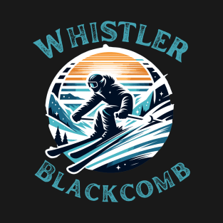 Whistler Blackcomb Winter ski and snowboarding T-Shirt