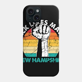 New Hampshire black lives matter political protest Phone Case