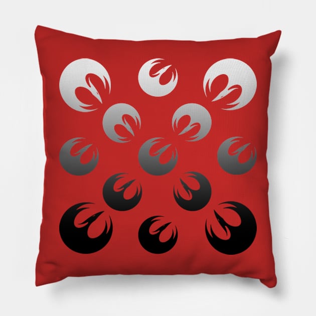 B&W Starbird Pillow by Shenshen81