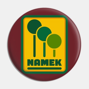 Namek Retro Logo Pin