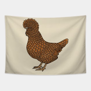 Chamois polish chicken cartoon illustration Tapestry