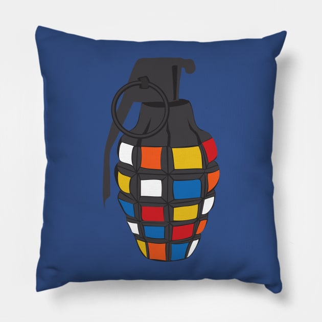 Rubik's Grenade Pillow by PodDesignShop