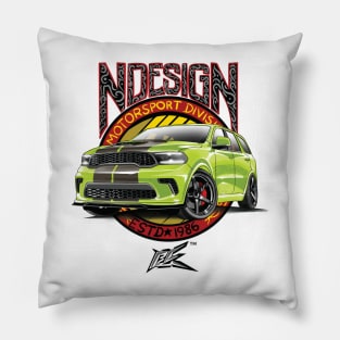 lime green dodge durango Pillow