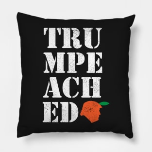 Trumpeached Trump Political Impeachment Hearing Pillow