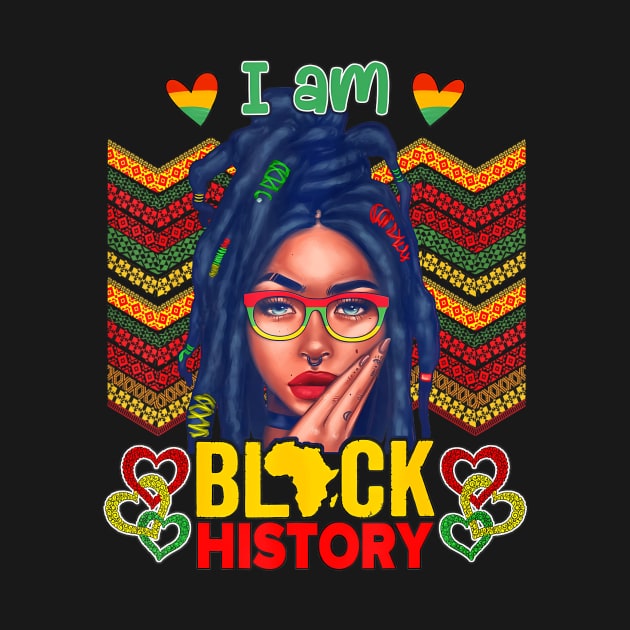 I Am Black History Women Girls Black  Month History by BeliefPrint Studio