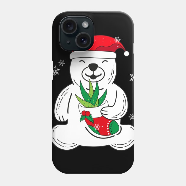 Santa Bear Phone Case by Riczdodo