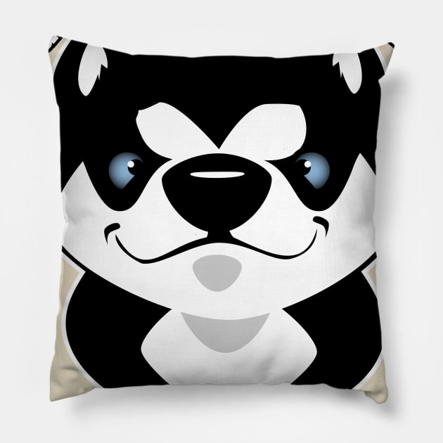 Welcome home Husky Pillow by Spikeani