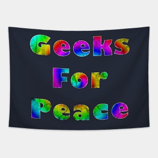 Geeks for Peace (distressed) Tapestry