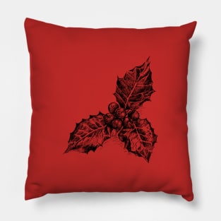 Mistletoe illustration Pillow