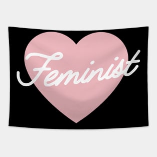 Cute Feminist Heart Tapestry