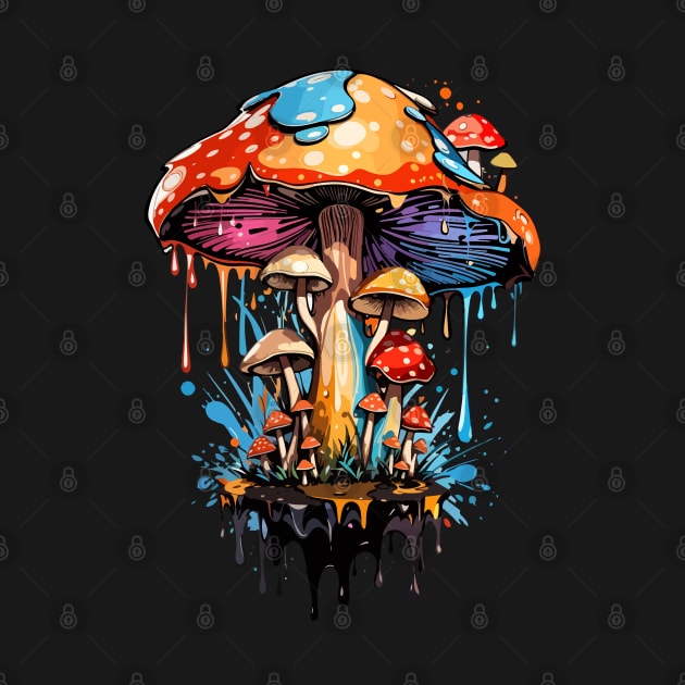 Magic mushrooms by CatCoconut-Art