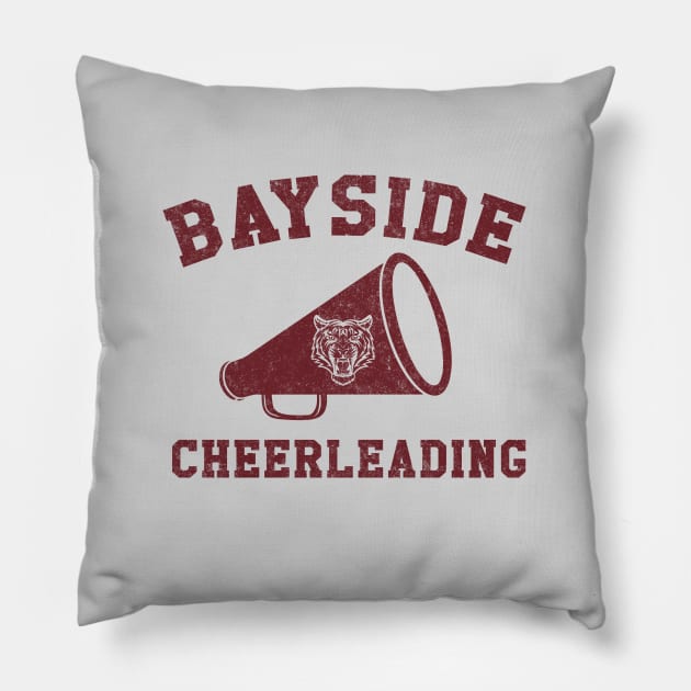 Bayside Cheerleading - vintage Saved by the Bell logo Pillow by BodinStreet