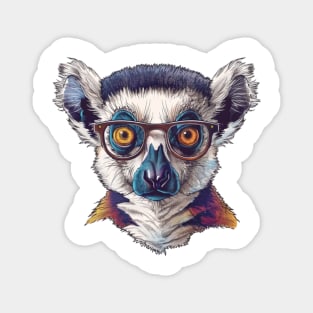 Lively Lemur Look Magnet