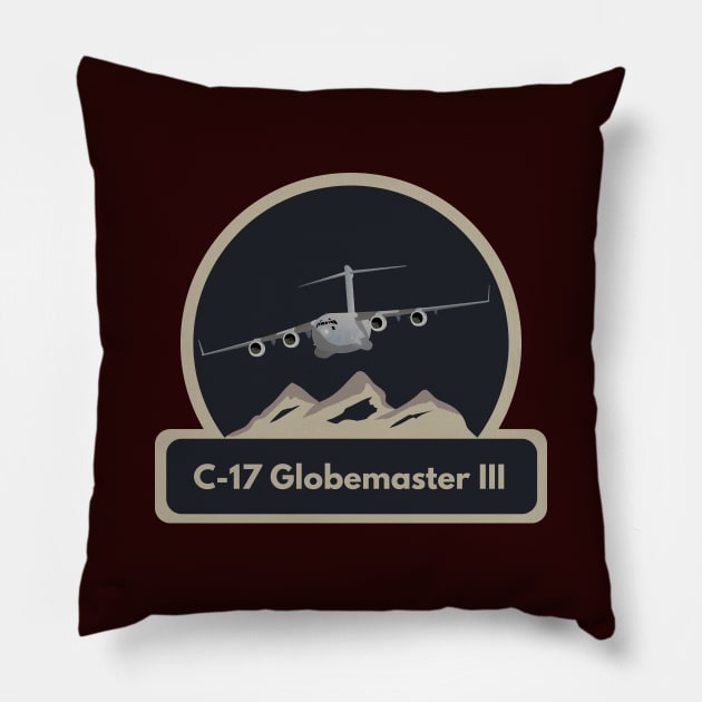 C-17 US Air Force Airplane Pillow by NorseTech