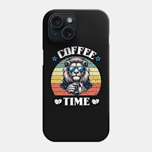 lion coffee Phone Case