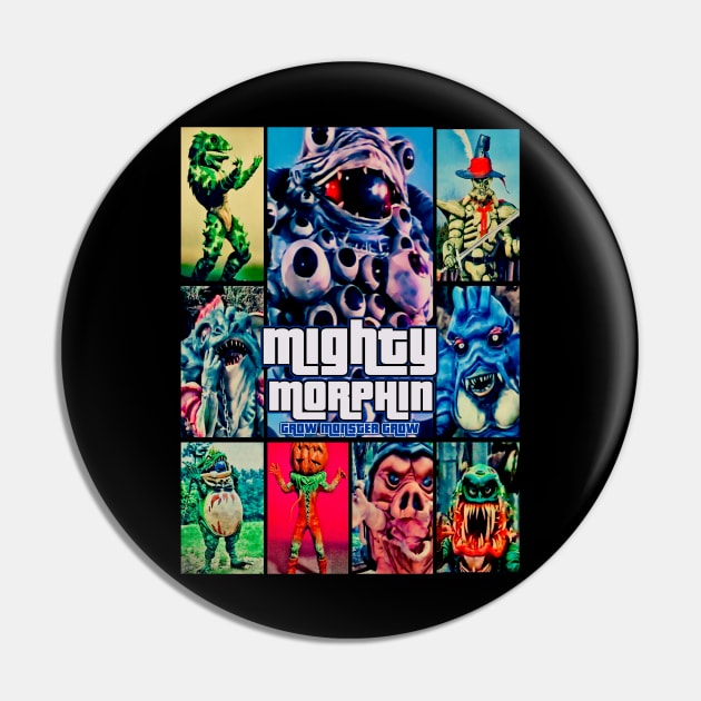 Mighty Morphin (Grow Monster Grow) Pin by The Dark Vestiary