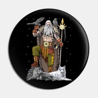 Viking Norse God Odin Pin