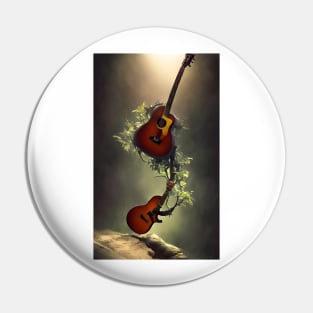 Acoustic Guitar Tree Of Life Guitar Player Nature Guitarist Pin