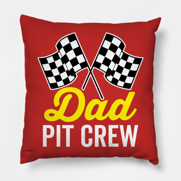 Dad Pit Crew Pillow by DetourShirts