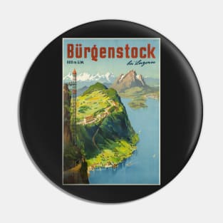 Bürgenstock bei Luzern,Switzerland,Travel Poster Pin