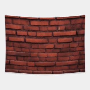 Red bricks wall pattern Tapestry