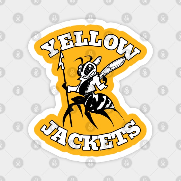 Yellow Jackets Mascot Magnet by Generic Mascots