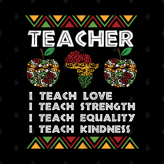 teacherBlack Women Teacher Afro Retro Black History Month by Gaming champion