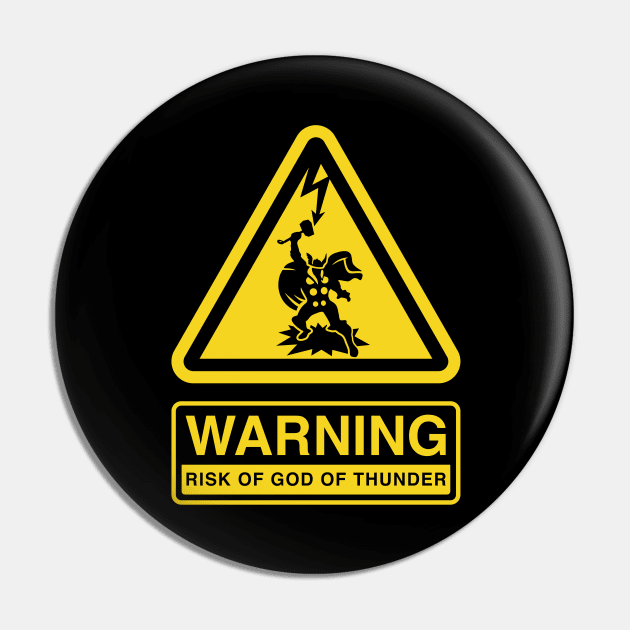 WARNING Risk of God of Thunder Pin by demonigote