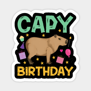 Capy Birthday Cappybara Capybara Magnet