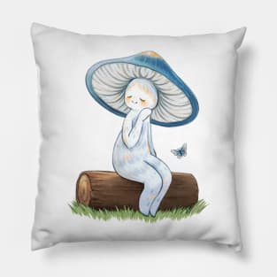 Elegant Blue Webcap Pillow