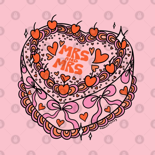 Mrs. and Mrs. Cake by Doodle by Meg