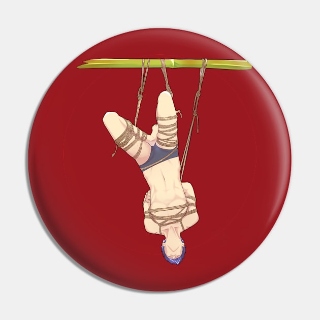 Manga boy in Shibari Suspension Pin by ShibariZone