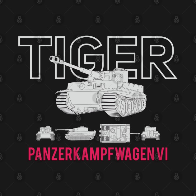 The famous German Panzer 6 Tiger tank by FAawRay