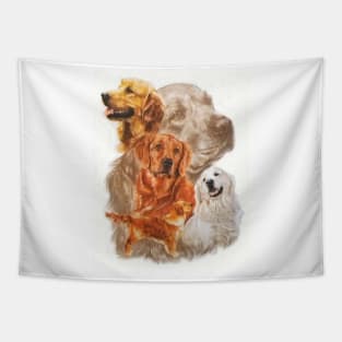 Golden Retriever Medley Tapestry