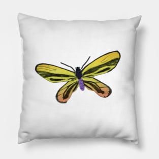 The yellow butterfly Pillow