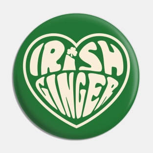 Irish Ginger Irish Redhead Girl Heart St. Patricks Day Pin