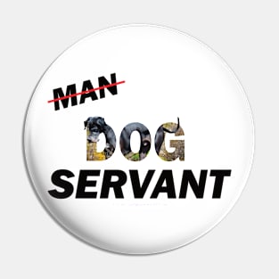 Man Dog Servant - Great Dane oil painting word art Pin