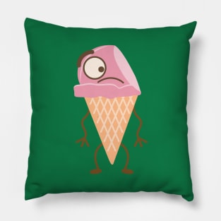 Strawberry Ice Cream Cone Pillow