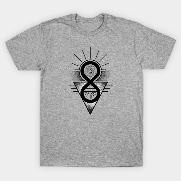 Infinity Sun Sunset Triangle Geometric Tattoo Design Infinity