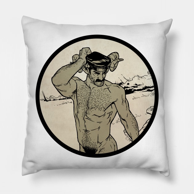 Tom of Faunland Pillow by AdamGraphite