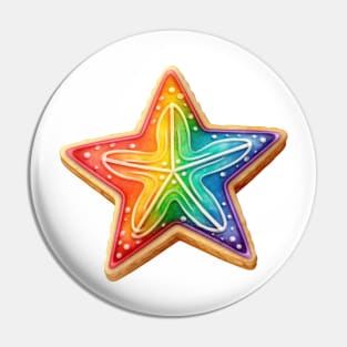 Gingerbread Star Pin